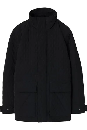 Burberry Check-hood quilted jacket