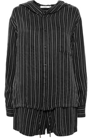 B+AB Stripe hoodie shirt shorts set