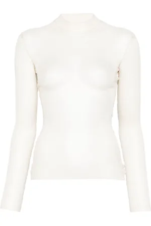 MUGLER Sheer sweater