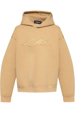 Dsquared2 Logo-embossed cotton hoodie