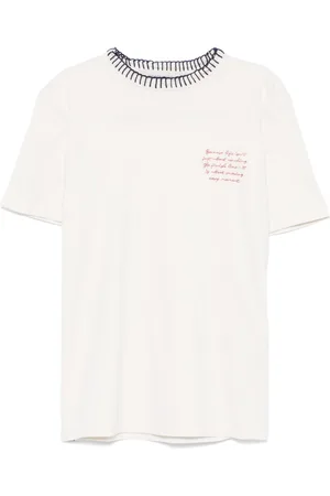 Golden Goose Text-embroidered T-shirt