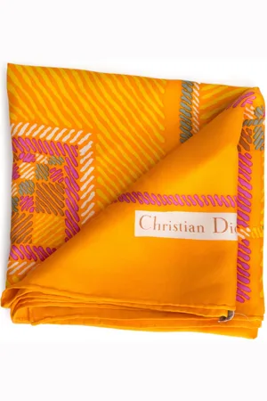 Dior 1970s geometric-print scarf