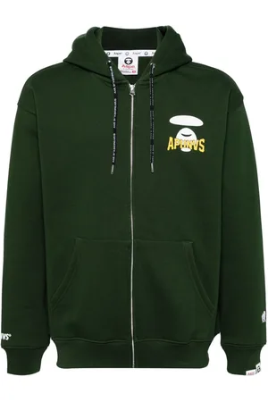 A Bathing Ape Logo-print hooded jacket