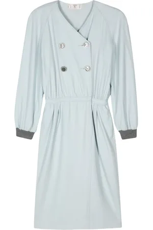 VALENTINO GARAVANI 1980s wool midi dress