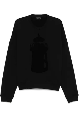 Emporio Armani Flocked-motif sweatshirt