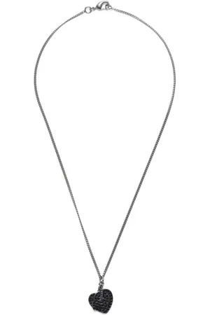CHANEL 2008 CC heart pendant necklace
