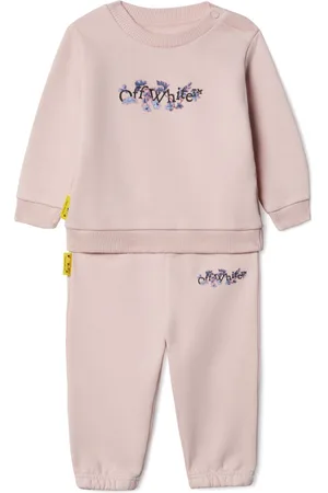 OFF-WHITE Bookish Flowers cotton tracksuit set