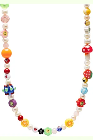 Nialaya Beaded pearl choker necklace