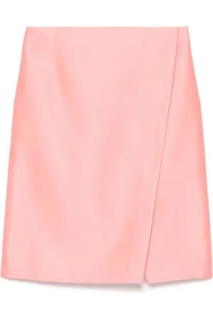 Serafini Satin wrap mini skirt