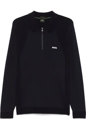 HUGO BOSS Rubberised-logo polo shirt