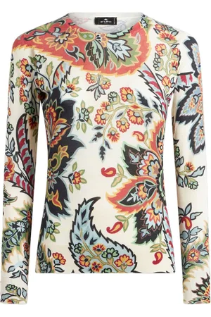 Etro Paisley-print knitted top
