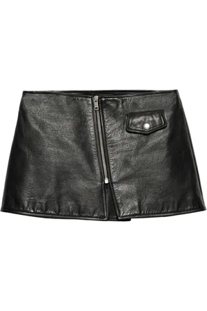 Prada Leather mini skirt