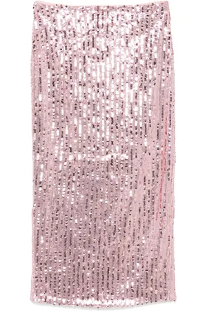 ROTATE Sequins pencil midi skirt
