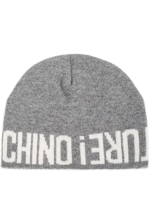 Moschino Intarsia-logo knit beanie