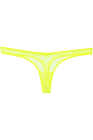 MAISON CLOSE Floral-lace thong