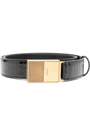 Khaite Croc-embossed belt