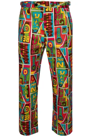 BODE New England graphic-print trousers