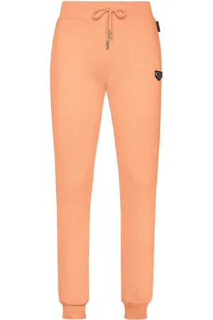 Philipp Plein Logo-plaque cotton track pants