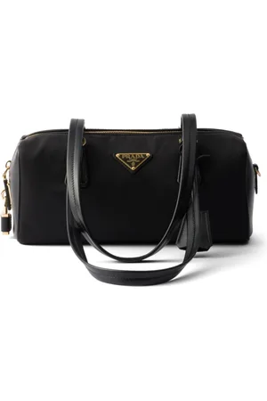 Prada Medium re-nylon and leather tote bag