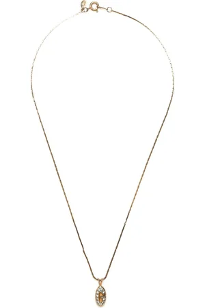 Givenchy Rhinestone-embellished G logo pendant necklace