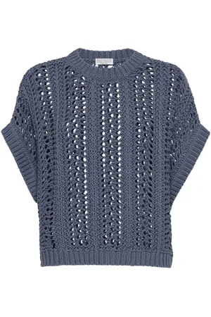 Brunello Cucinelli Open-knit top