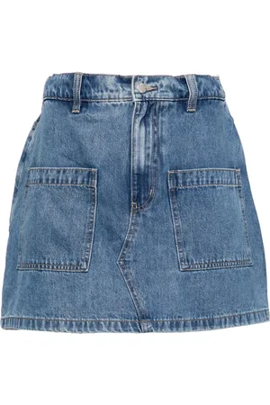 Izzue Logo-patch denim shorts