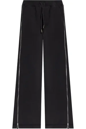 Dsquared2 Side-zipped cotton palazzo pants