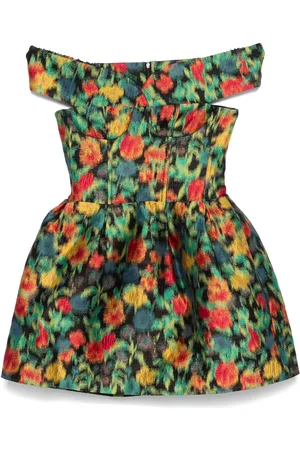Shushu/Tong Abstract-print mini dress