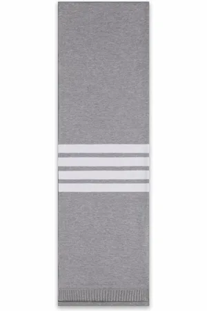 Thom Browne 4-Bar ribbed scarf