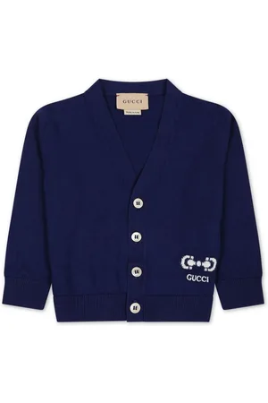 Gucci Horsebit-print cotton cardigan