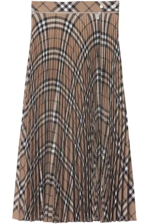 Burberry Pleated check skirt