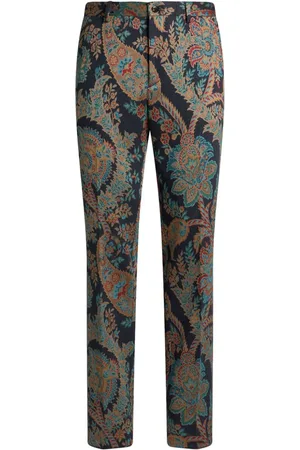 Etro Paisley jacquard tailored trousers