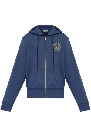 VERSACE Logo-print hoodie
