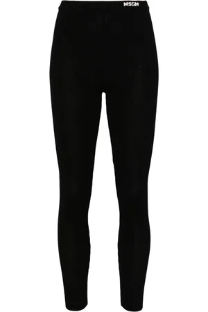 Msgm Logo-waistband leggings