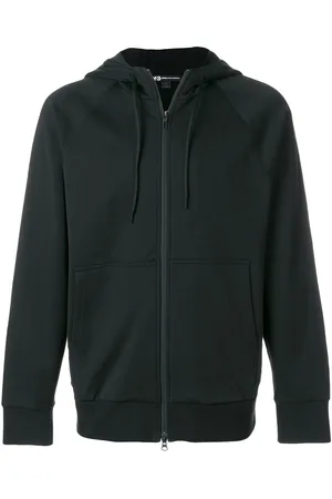 Y-3 Logo-print zip-up " " hoodie
