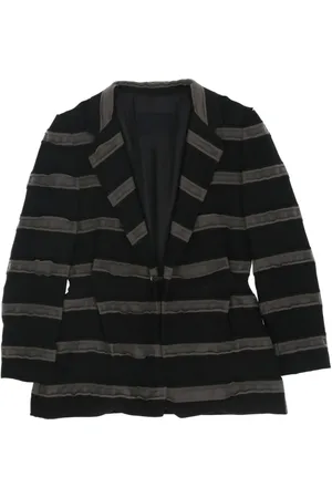 Lanvin 2003 striped silk blazer