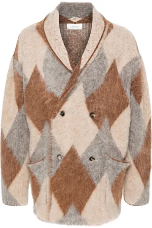 LANEUS Checked cardigan