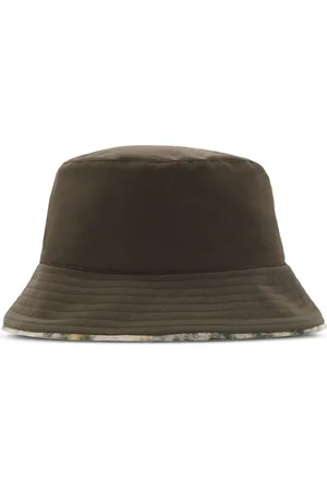 Burberry Reversible Check Fleece bucket hat