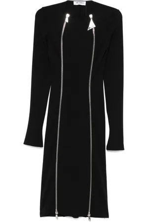 The Attico Zip-fastening midi dress