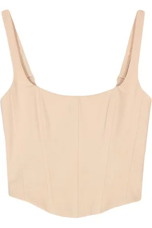 Patrizia Pepe Cropped spike-bar corset