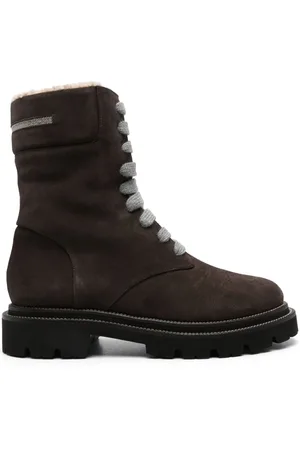 PESERICO SIGN Leather combat boots