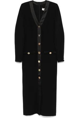 NISSA V-neck midi dress