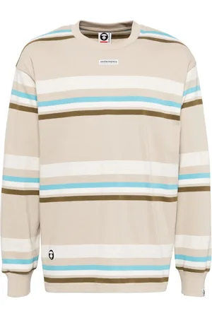 A Bathing Ape Horizontal-stripes long-sleeves T-shirt