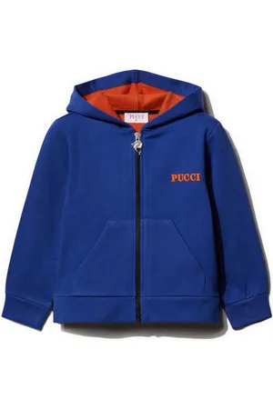 PUCCI Junior Logo-print cotton hoodie