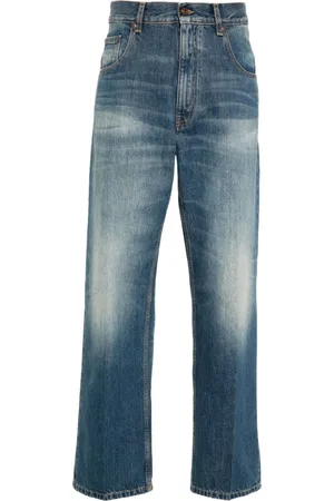 Victoria Beckham Logo-patch straight jeans