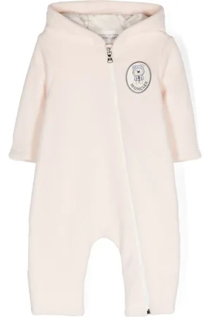 Moncler Logo-embroidered babygrow