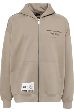 Izzue Logo zip-up hoodie