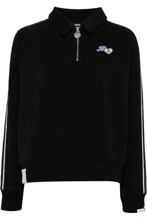 A Bathing Ape Moonface logo half-zip sweatshirt