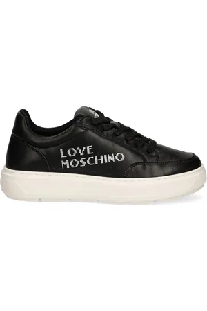 Moschino Logo lettering lace-up trainers
