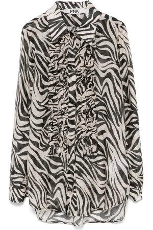 PNK Ruffle printed shirt